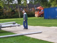 Oktoberfeesten: Opbouw feesttent