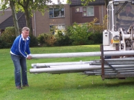 Oktoberfeesten: Opbouw feesttent