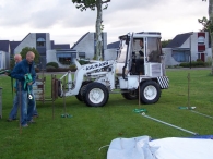 Oktoberfeesten: Opbouw feesttent