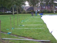 Oktoberfeesten: Opbouw feesttent