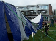 Oktoberfeesten: Opbouw feesttent