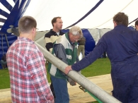 Oktoberfeesten: Opbouw feesttent