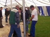 Oktoberfeesten: Opbouw feesttent