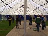 Oktoberfeesten: Opbouw feesttent