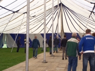 Oktoberfeesten: Opbouw feesttent