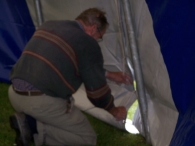 Oktoberfeesten: Opbouw feesttent