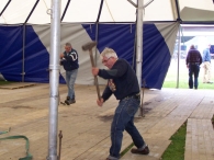 Oktoberfeesten: Opbouw feesttent