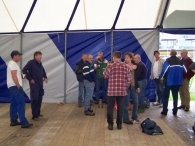 Oktoberfeesten: Opbouw feesttent