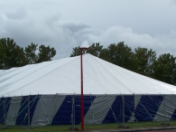 Oktoberfeesten: Opbouw feesttent