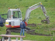 Bankjes bij Wandelpad