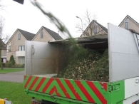 Kerstbomen versnipperen
