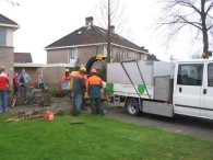 Kerstbomen versnipperen