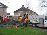 Kerstbomen versnipperen