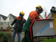 Kerstbomen versnipperen