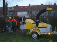 Kerstbomen versnipperen