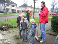 Kerstbomen versnipperen