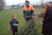 Kerstbomen versnipperen