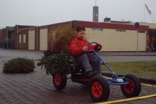 Kerstbomen versnipperen