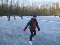 Scholen schaatsen ijsbaan