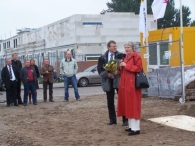 Eerste steen nieuwbouw De Voor