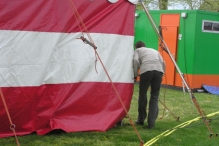 Koninginnedag 2004 - Opbouw