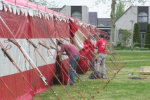 Koninginnedag 2004 - Opbouw
