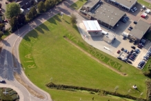 Luchtfoto's gemaaid gras voor Ria