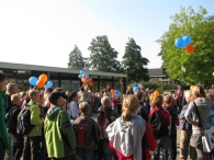 Op voeten en fietsen naar school