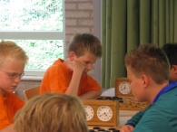Halve finale schooldammen 2009