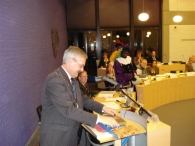 Pieten in het dorp