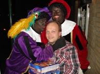 Pieten in het dorp