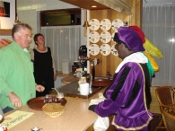 Pieten in het dorp