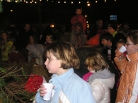 Kerstavond 2005 - Zingen bij de toren