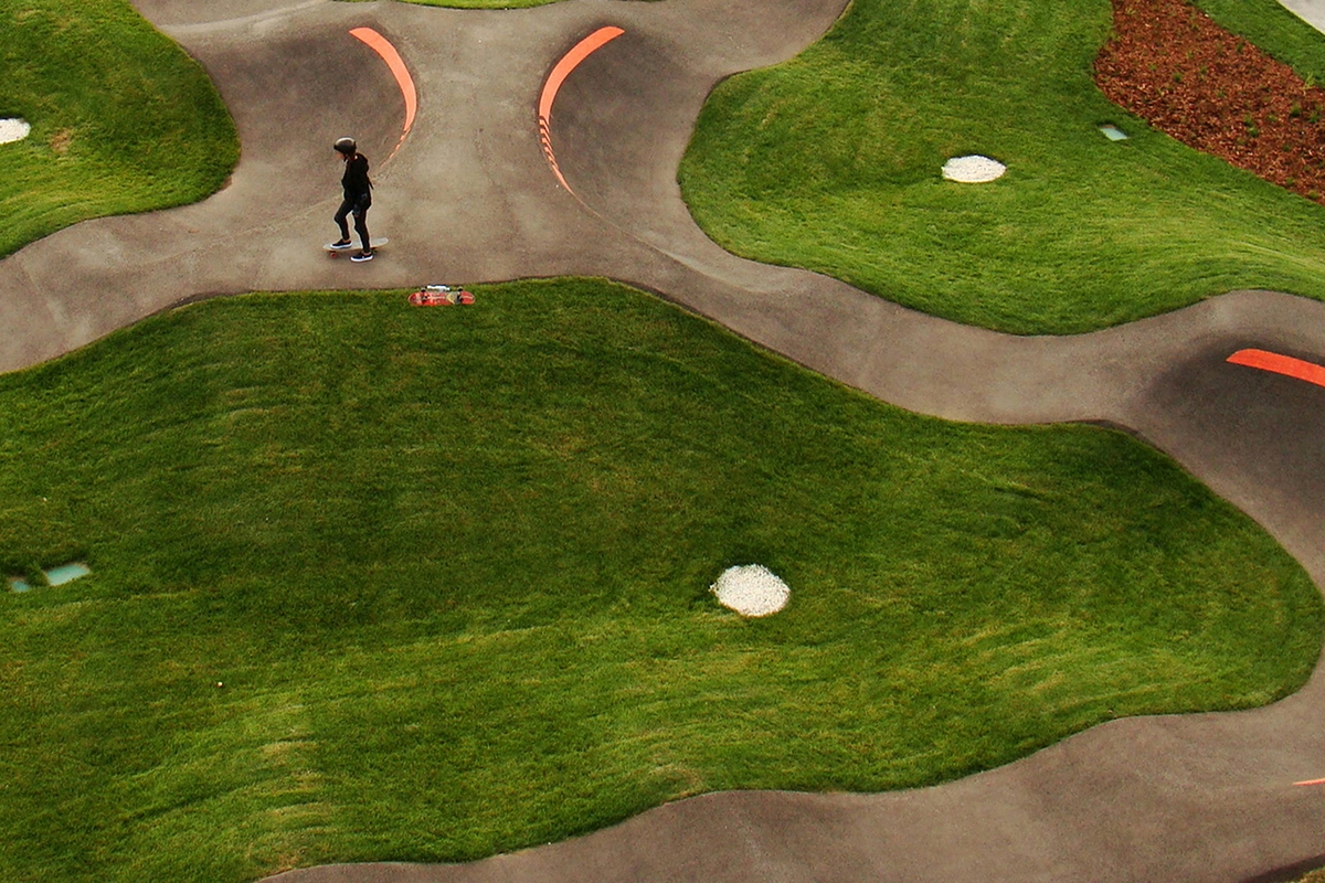 Tijdelijke pumptrackbaan in Biddinghuizen geopend