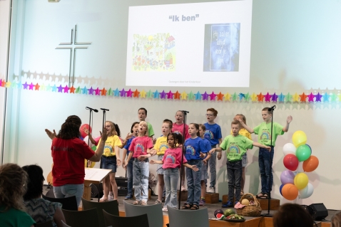 Feestelijk slotakkoord voor Kinderkoor Jong Leven