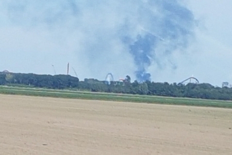 Brandweer: geen risico's voor Flevolandse boeren na grote brand Oldebroek