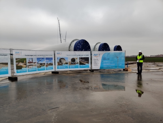 Veel belangstelling voor rondleidingen windmolens Veel belangstelling voor rondleidingen windmolens