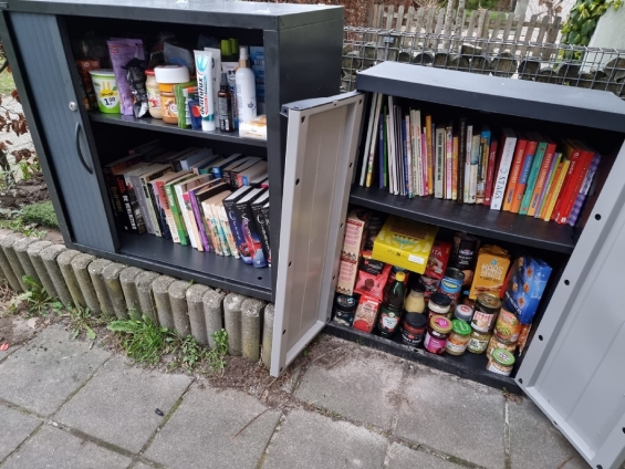 Nieuwe kastjes bij Cultuursingel 13 voor productenruil