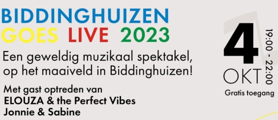 Biddinghuizen goes live Biddinghuizen goes live