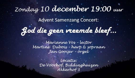 Samenzang en muziek vullen De Voorhof tijdens Adventsconcert Samenzang en muziek vullen De Voorhof tijdens Adventsconcert
