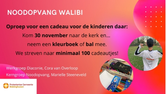 Oproep kerk: Neem een bal of kleurboek mee voor Noodopvang Walibi